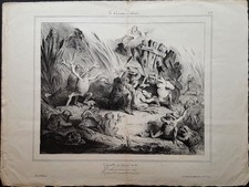 Les Grenouilles qui demandent un roi par Debon in La Caricature août 1831 Pl 82