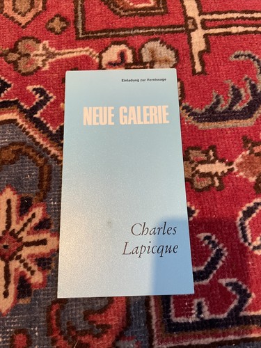 Charles lapicque invitation - lapicque,