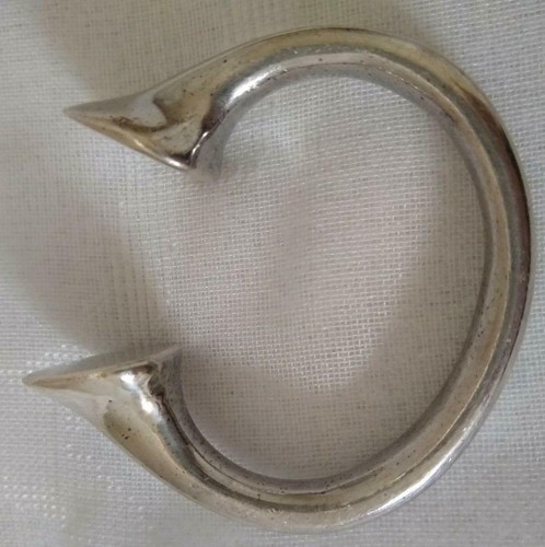 Old silvered bronze manilla - bronze,