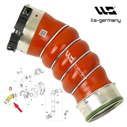 Tuyau turbo ladeluft bmw - tuyau,