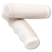 PAIRE DE POIGNEE VELO BLANC 22.2 x 110MM VTT VILLE VINTAGE FIXIE RETRO ANCIEN