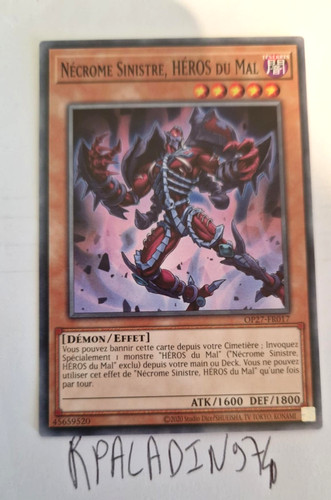 Nécombre sinistre - yu-gi-oh!,