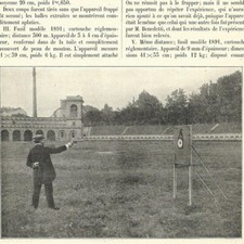 La cuirasse Benedetti - Gilet pare-balles - -  Article de presse 1904