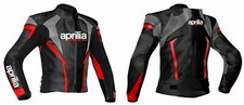 Aprilia Homme Veste en Cuir de