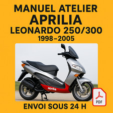Manuel Atelier Aprilia Leonardo 250/300 1998-2005 Revue Technique Moto RMT CD PD