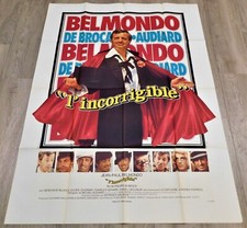 L'Incorrigible Affiche ORIGINALE 120x160cm *47" 63" 1973 De Broca Belmondo B289