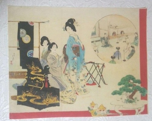 Japanese woodblock print - woodblock,
