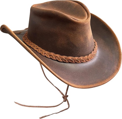 Chapeau cowboy cuir - en, pour