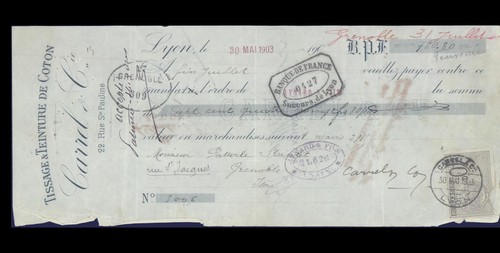 1903 tissage teinture - 1903,