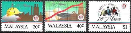 Timbres malaisie 459 461 - timbres, **