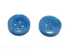 20 BOUTONS Acrylique BLEU rond