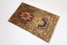 Petit tapis gris Zeigler de 2 x 3 pieds tapis afghan noué à la main tapis...