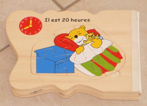 Livre pages puzzle bois - pages,