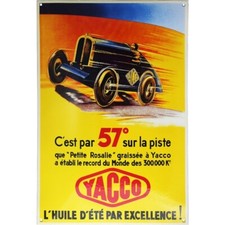 Plaque émaillée : HUILE