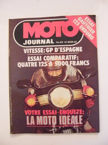 Moto journal mai 1979 - journal, n°413