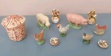 Jouet Ancien Figurines Compostion Animaux De La Ferme Elastolin Quiralu Aludo