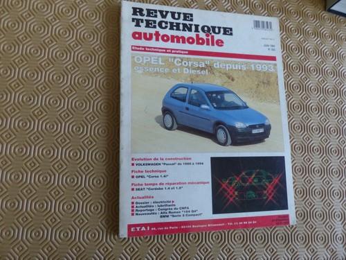 Revue technique automobile rta - technique,