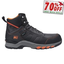 Timberland Pro Hypercharge Hommes Cuir Résistant À L'Eau Sécurité Bottes Noir