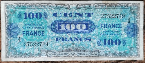 Billet 100 francs 1944 - , france