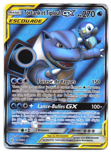Carte pokémon tortank - pokémon, et