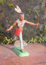 SOLDAT NARDI  FAR WEST  FIGURINE  INDIEN AVEC ARC NO SWOPPET TIMPO CYRNOS REAMSA
