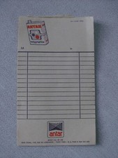 Ancien carnet publicité Huile