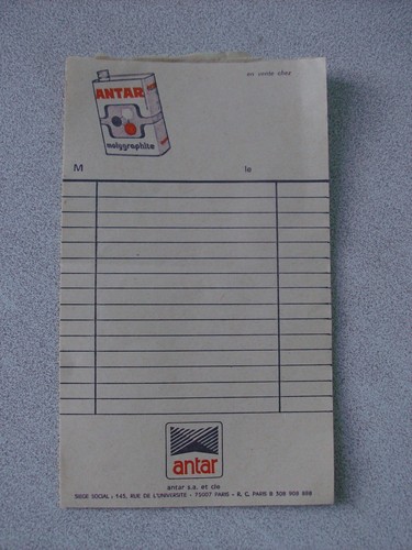 Ancien carnet publicité huile - ancien,
