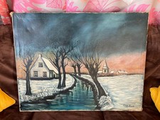 Tableau huile sur toile P