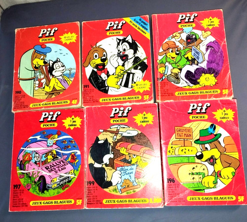 Lot livres poche pif - 6, de