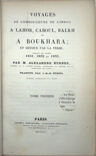 Burnes voyages de - burnes,,