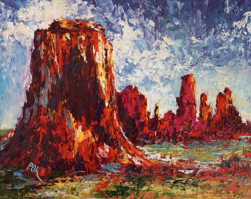 Original art western - original,