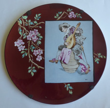 Grand plat ceramique signé