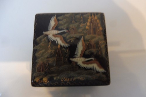 Precious russian lacquer box - russian,