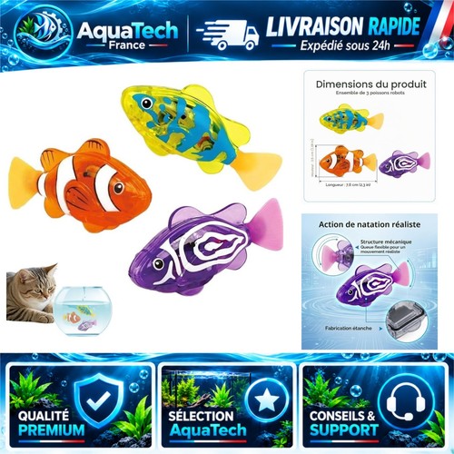 Poissons robots nageurs led - nageurs,