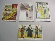 Lot de 4 chromos, bons points  Chocolat Lombard, le diamant, le globe céleste ..