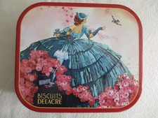 BELLE BOITE METALLIQUE DE COLLECTION BISCUITS DELACRE
