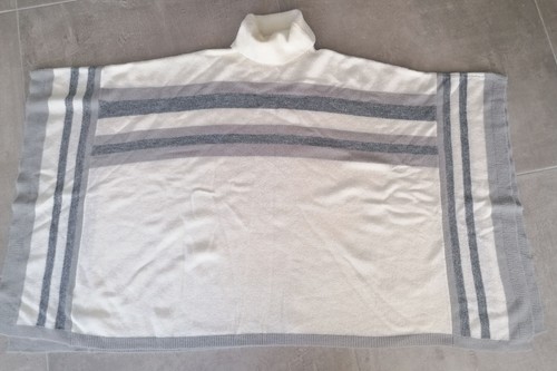Poncho gris eyt - , blanc