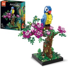 Micro Brick Flower Parrot Toy
