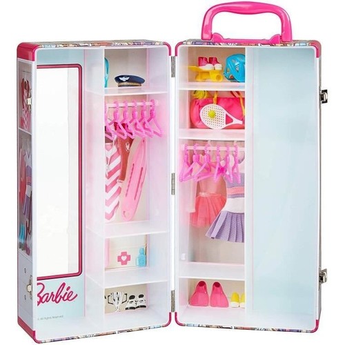 Mallette armoire barbie - mallette,