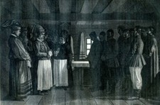 Caucasus, Sect of pneumatomaques, ancient heretics....Antique Engraving 1869