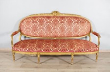 Canapé style Louis XVI bois doré