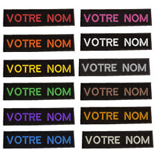 LOT DE 6 Patchs Écussons nom personnalisable à thermocoller ou à coudre