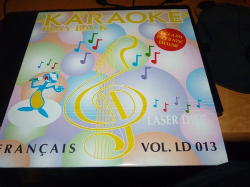 Laserdisc karaoke playback - "karaoke,