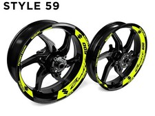 Suzuki Bandit 600 Moto Jante Drapé Stickers Autocollant Pour 43.2cm Roues
