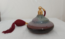 vaporisateur parfum en grès polychrome, signé