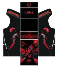 Stickers Borne Arcade (Mame ou Euro ou Personnalisé) - DeadPool - modèle 2
