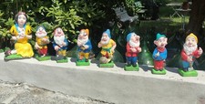 8 Statues Jardin Blanche Neige