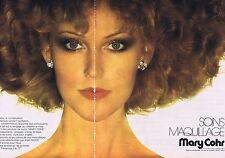 PUBLICITE ADVERTISING 114 1977 MARY COHR soins maquillage (2 pages)