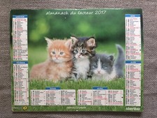 Almanach du facteur Calendrier de la poste PTT 2017 - 78 Yvelines Chats Chiens