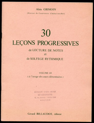 Leçons progressives - 30,
